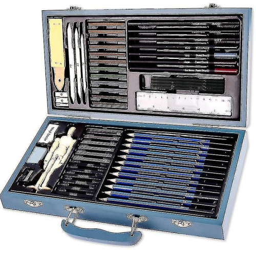 60 Piece Professional Sketch Set Pencils