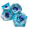 7pcs set Sharp Edge Eyeball Dice Set Hand Floating Eyeball Dice For Tabletop Role playing Games 5