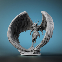 Angel Fighter Human Miniatures Fantasy 3D Printed Role Playing For TableTop Games