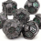 7pcs Green And Gear Wheel Solid Metal Polyhedral Dice Set Suitable For Role Playing Board Game 7