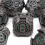 7pcs Green And Gear Wheel Solid Metal Polyhedral Dice Set Suitable For Role Playing Board Game 2