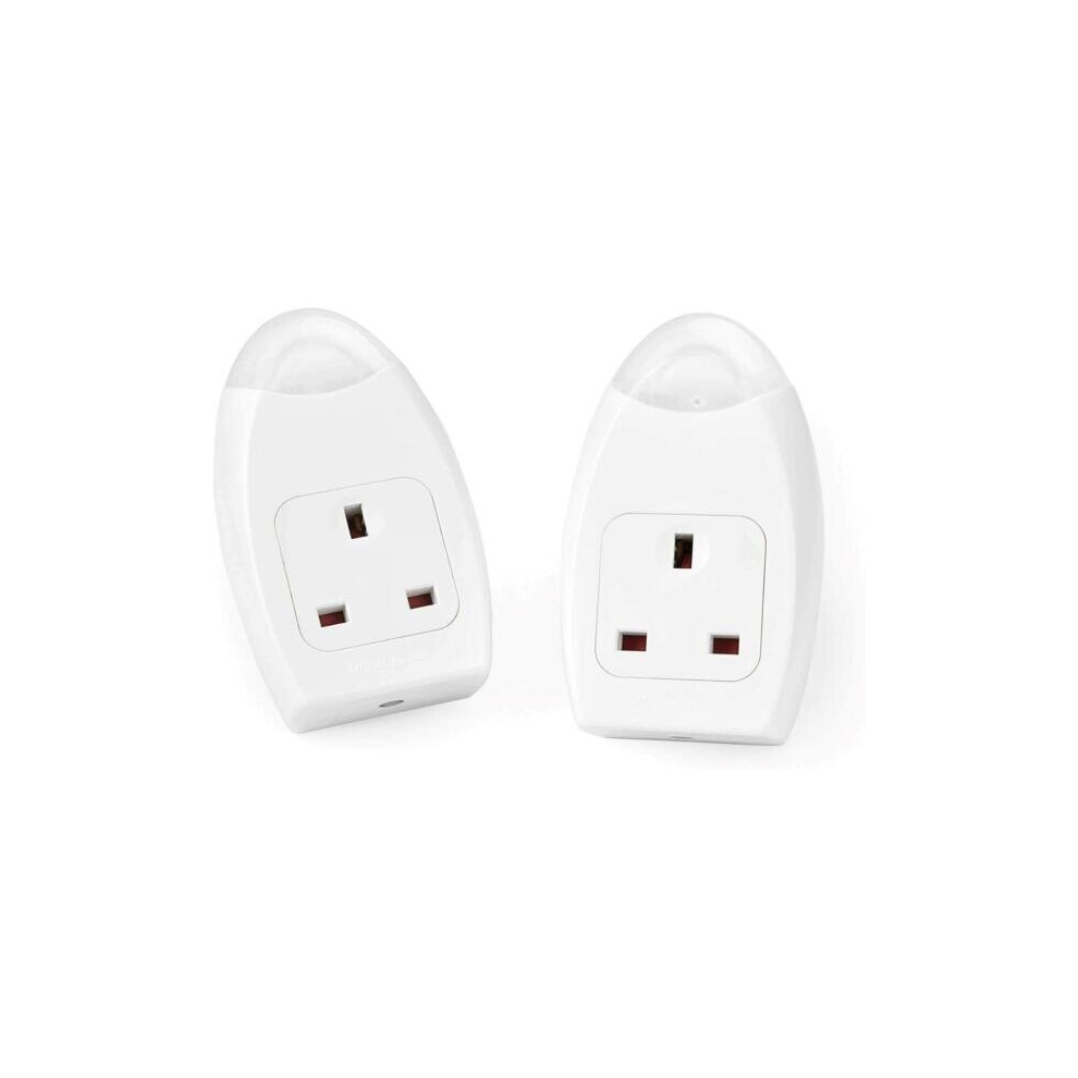 Masterplug Night Lights Soft Glow LED Dusk to Dawn Plug In Sockets Set of Two UK