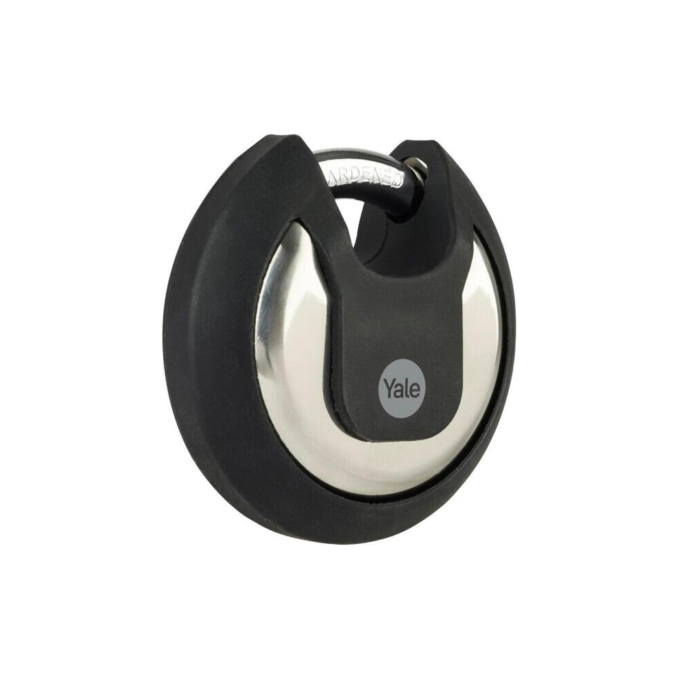 Yale Y130b Maximum Security Stainless Steel Discus Padlock With Cover 3 Key 70Mm