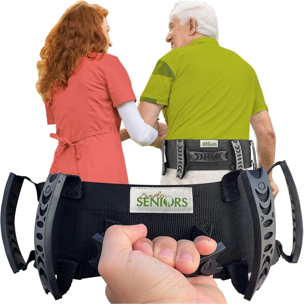Gait Belt For Seniors - Transfer Gate Belts With Handles For Lifting Elderly
