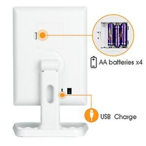Makeup Mirror With Lights - Trifold Vanity Mirror With 72 Led Lights 2