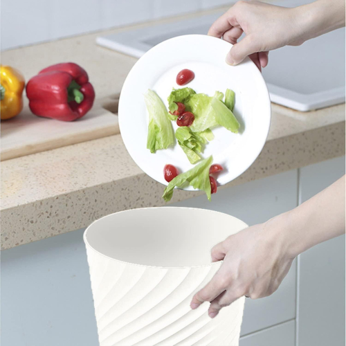 Small Trash Can Wastebasket Recycling Bin For Room,white 1