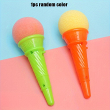 1pc 3pcs Ice Cream Shooters Toy Squeeze Game 17 78 Cm Ice Cream Cone Foam Ball Launcher Great Party Favors And Carnival Prize Christmas Halloween And
