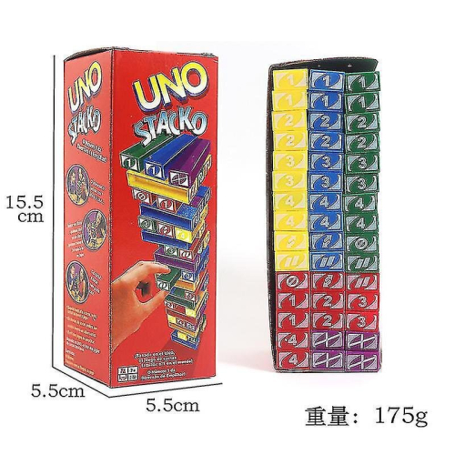 Uno Jenga Classic Game Stacko Game Block Tumble Tower Stacking Board Game For Kids Adults