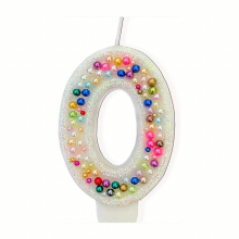 1pc Birthday Candle Pearl Sequin Number Candle Party Supplies Birthday Cake Supplies Cupcake Supplies Holiday Cake Supplies