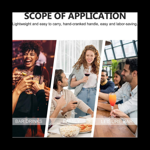 2L Ice Crusher Shaver Portable Hand Crank Ice Machine A on OnBuy