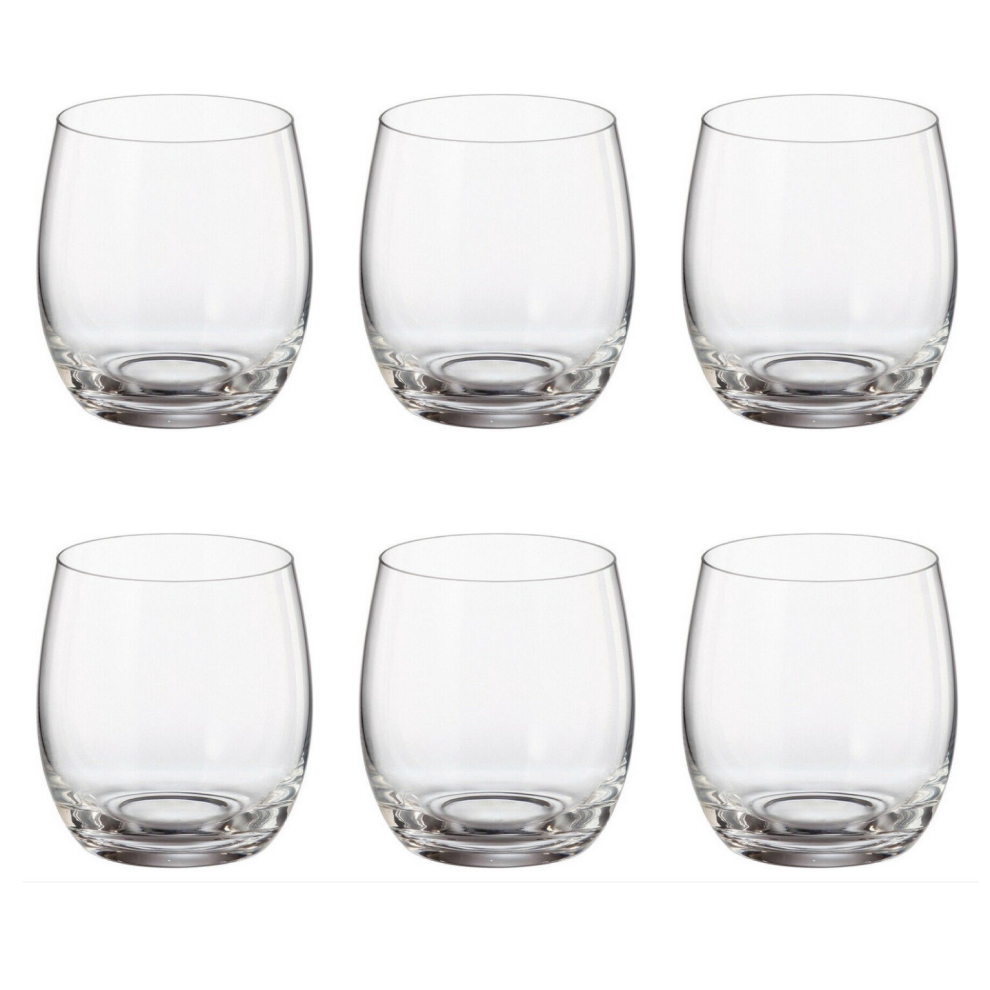 Crystal Bohemia Mergus Collection Set Of 6 410 Ml Tumbler Glasses