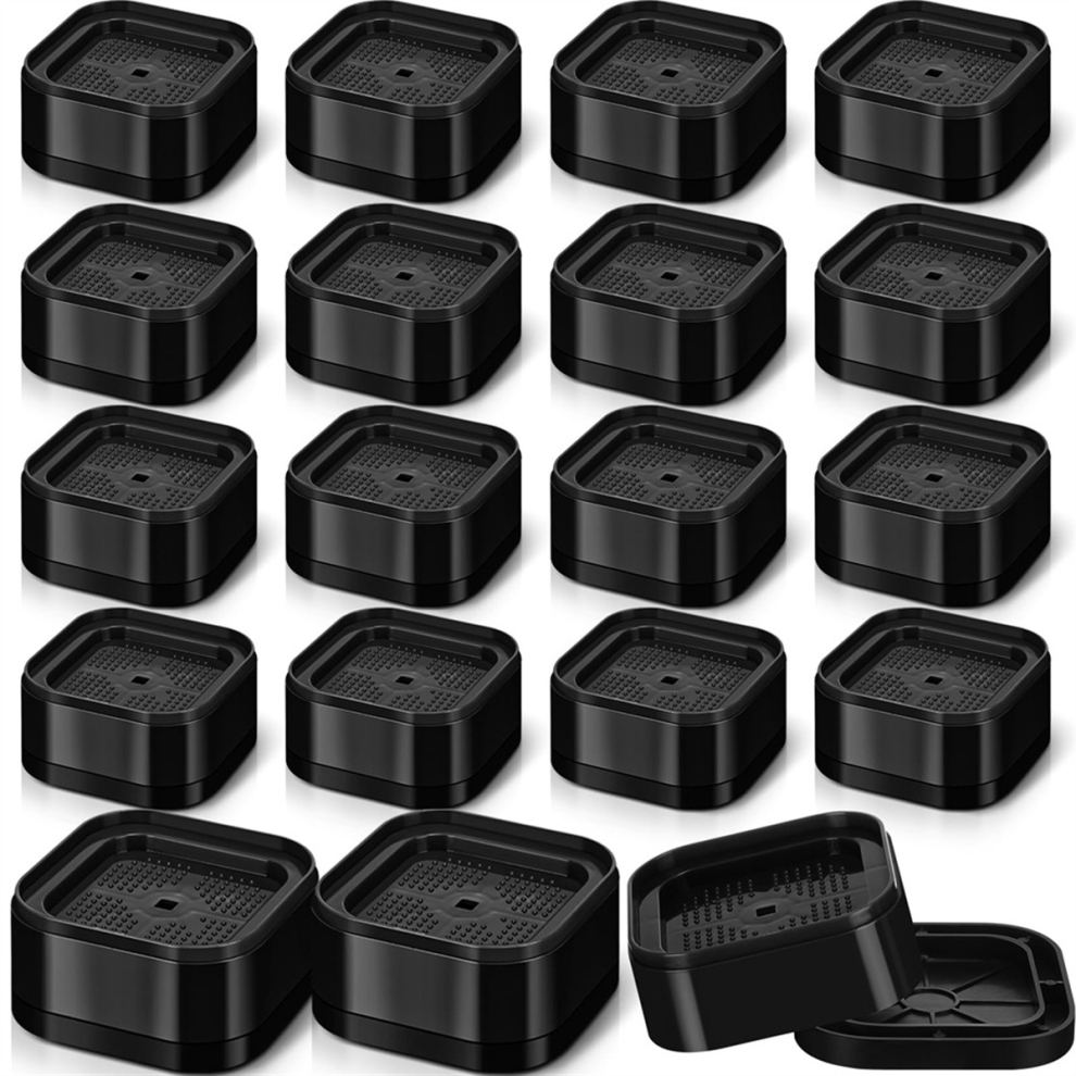 Furniture Risers Adjustable Bed Risers 1.38In Raising Blocks 16 Pcs