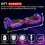 (Galaxy Pink Bundle) 6.5'' Hoverboard and Hoverkart Go Kart LED Bundle 7