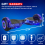 (Galaxy Blue Bundle) 6.5'' Hoverboard and Hoverkart Go Kart LED Bundle 7