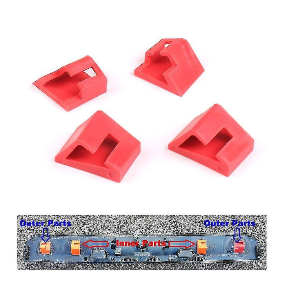 4Pcs Handle Tailgate Repair Clips For Nissan Qashqai 2006 - 2013 9326616311196