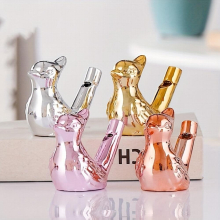 1pc Water Bird Whistle Tabletop Decoration Electroplated Ceramic Musical Instrument Whistle That Can Emit Bird Calls After Adding Water With A Hanging