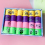 24pcs 4 Funny Smile Pattern Rainbow Ring Finger Pull Toys Elastic Ring Spring Stacking Ring Birthday Party Small Gift Package Set 1