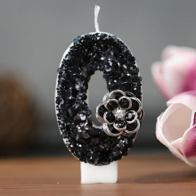 1pc Classic Rose Creative Number Candle Birthday Cake Candle Candle