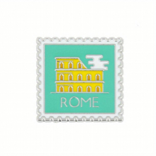 Unique Zinc Alloy Landmark Brooch London Paris Rome and More