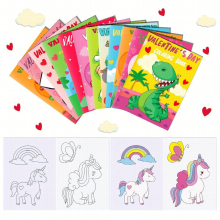12pcs Colorful Doodle Book Cartoon DIY Coloring Doodle Book For Classroom Exchange Classroom Prize And Party Favors