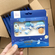 Creative Astronaut Candle Baking Cake Dress Up Insert Childrens Birthday Party Rocket Spaceship Spaceman Candle