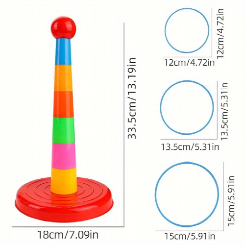 Holiday Puzzle Toy Loop Game Throw Loop Inside And Outside 1