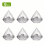 6pcs Artificial Diamond Plastic Boxes Packaging Box Creative Candy Box Candy Box For Christmas Decoration And Wedding Use 6