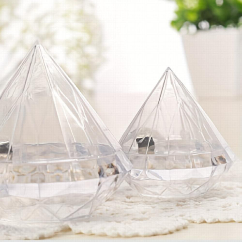 6pcs Artificial Diamond Plastic Boxes Packaging Box Creative Candy Box Candy Box For Christmas Decoration And Wedding Use 1
