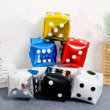 6pcs Set of 12 Aluminum Film Cube Dice Perfect for Your Next Party Decoration