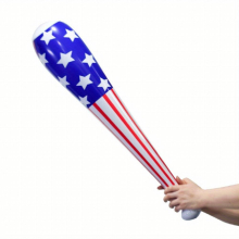 1pc 33 46in Large I American Flag Inflatable Balloon Stick PVC Inflatable Baseball Bat Toy Childrens Birthday Gift Toys Independence Holiday Party