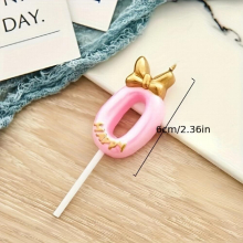 Bowknot Birthday Number Candle Princess 0 9 Number Candles Cake Decor Number Candle Topper Cupcake Party Candles