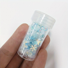 20g Luminous Soft Shell Nail Art Sequins Mixed With Pearl PVC Resin Sequins Crystal DIY Glue Mobile Phone Case Decoration Quicksand Glue Material Acce