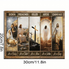 1pc Jesus Painting The Life Of Jesus He Comes Back As A King Religious Canvas Painting Home Living Room Bedroom Decor Canvas Prints Home Decoration Wa