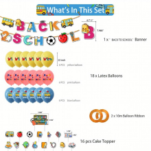 Back To School Decorations Back To School Banner Paper Cake Toppers