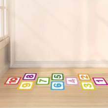Hopscotch Plaid Numbers Game Suitable As Party Supplies