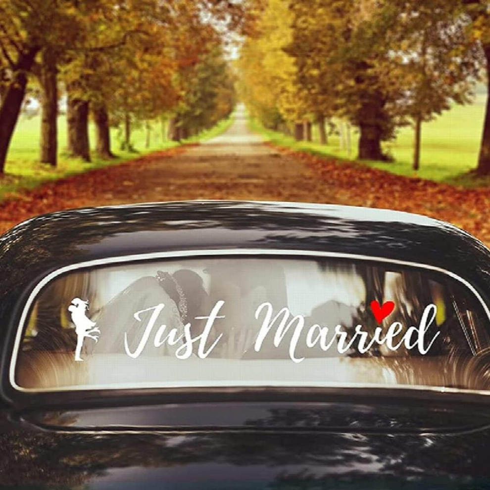 Halloween Christmas Just Married Car Glass Decorative Sticker Static Film Romantic Confession Bumper Stickers Proposal Bumper Stickers 885680150036