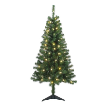 (Deluxe Green with 200 warm white leds) AAMEN Pre-Lit Artificial Christmas Tree