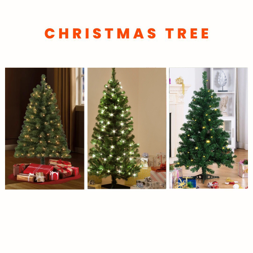 (Deluxe Green with 200 warm white leds) AAMEN Pre-Lit Artificial Christmas Tree 2