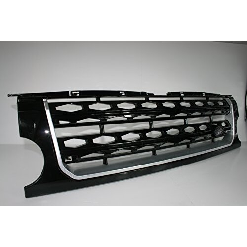 Land Rover Discovery Gloss Black with Gloss Black D4 Mesh and Silver Trim Conversion (2009 - 2013) 2
