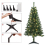 (Deluxe Green with 200 warm white leds) AAMEN Pre-Lit Artificial Christmas Tree 4
