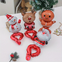 4pcs Childrens Cartoon Christmas Wrist Balloons Birthday Small Gift Kindergarten Bracelet Inflatable Balloons For Party