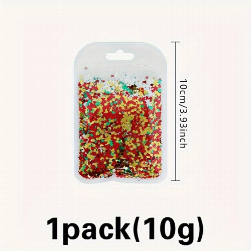 10g Christmas Mixed Snowflakes And Sequins Sprinkles