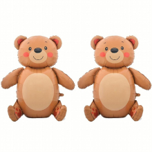 1pc Huge Sitting Bear Balloon Aluminum Film Sitting Balloon Halloween Christmas Thanksgiving Birthday Party Decoration