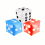 Simulation Dice Inflatable Toys Party Activity Display Props 2