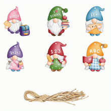 6pcs School Decorations Gnome Hanging Ornaments for Teachers & Kids Brighten Up Your Classroom