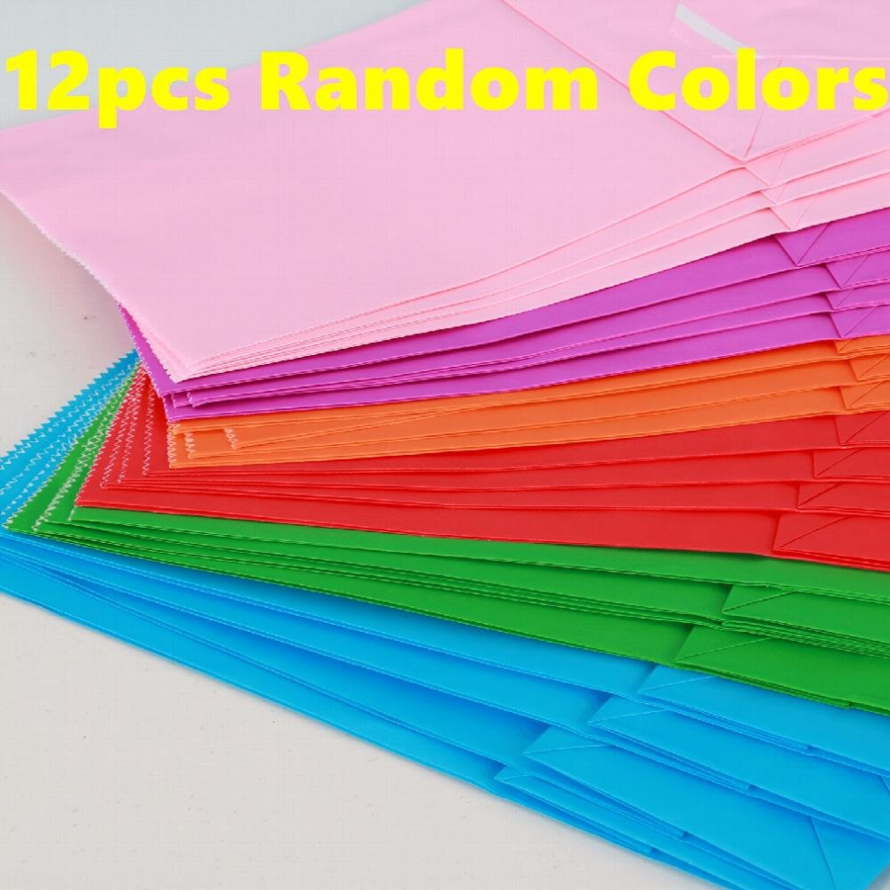 12pcs Solid Colored Paper Bags Wrapped Treat Bags Gift Bags Party Favor Bags For Birthdays Party Bags Baby Showers Kids Crafts And Activities 23 37 12-image-OPC-PD5Q5S2-NEW