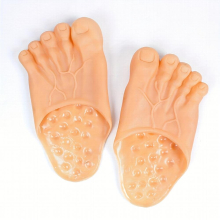 2pcs Farcical Flip flops Simulation Barefoot Shoes Performance Shoes Halloween Party Photo Props