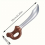 3pcs Coffee Inflatable Toy Pirate Halloween Party Stage Activity Prop Simulation Weapon 2
