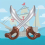 3pcs Coffee Inflatable Toy Pirate Halloween Party Stage Activity Prop Simulation Weapon 3