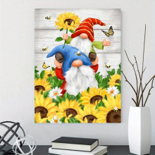 Brighten Your Home with a 1pc Gnome Canvas Painting Perfect for Living Room Bedroom or Holiday Gift